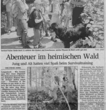 Freisinger Tagblatt zum Familienabenteuertag 17.6.2003